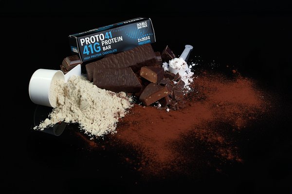Ingrediente PROTO41 - proteină din zer, cacao și ciocolată